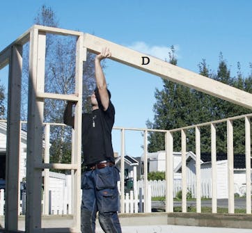 Autotalli paketti: Runko Autotalli paketti